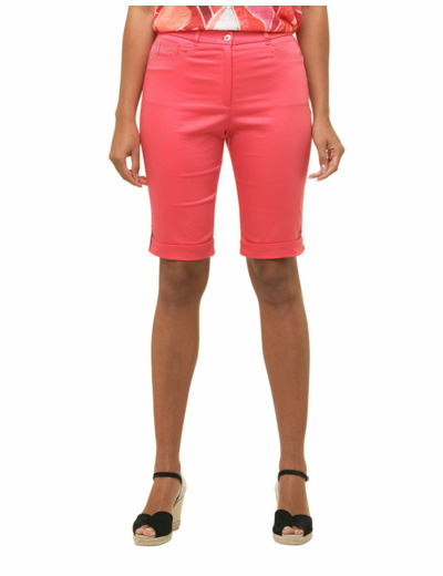 Bermuda coton corail