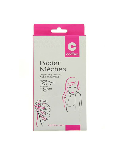 Lot 250 papiers mèches 10x18cm