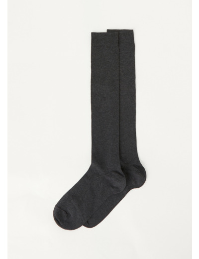 Chaussettes longues en coton extensible pour homme