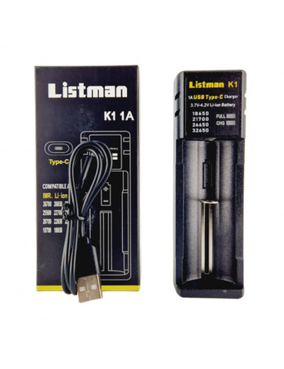 Chargeur K1 1A USB Type-C Listman