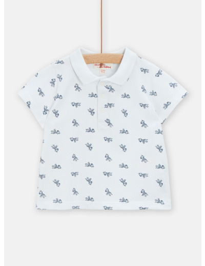 Polo blanc pour bébé garçon