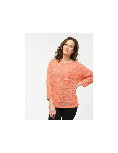 Pull corail chiné