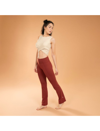 PANT FLARE PREMIUM YOGA DYN TERRACOTTA