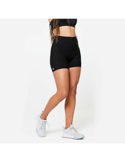 Short Moulant Fitness Cardio Femme Noir