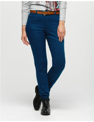 Pantalon slim bleu