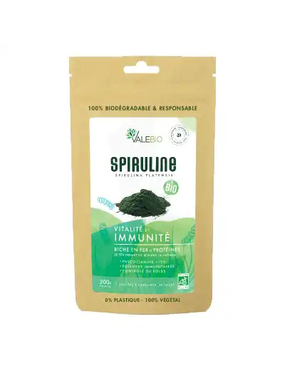 Valebio Spiruline En Poudre Bio 200g