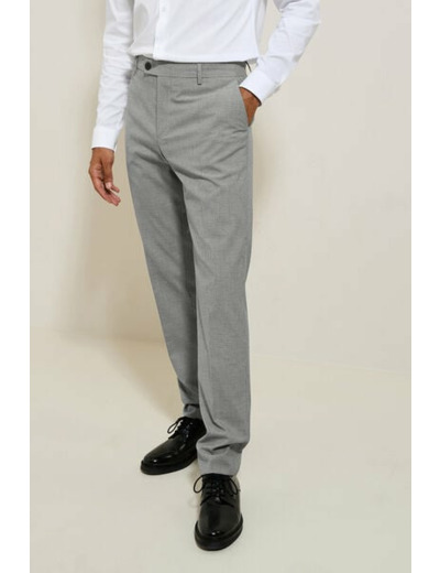 Pantalon de costume slim pied de puce - Gris moyen