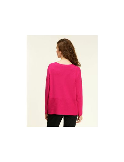 Pull tunique fuchsia