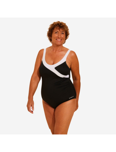 Maillot de Bain 1 Pièce Femme Karli Noir Blanc