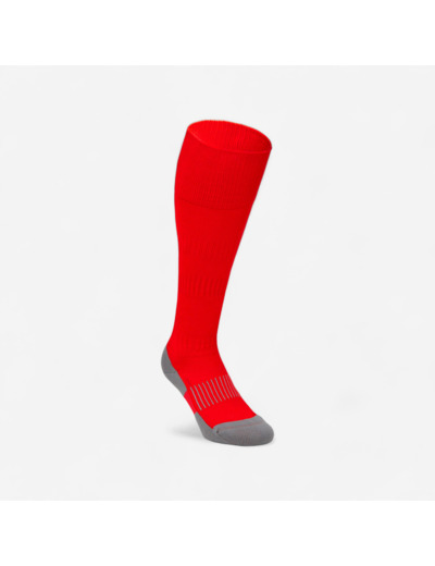 Chaussettes hautes de rugby adulte - R500 rouge