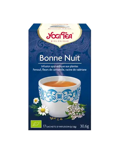 Yogi Tea Tisane Ayurvédique Bonne Nuit Bio 17 Sachets/1,8g