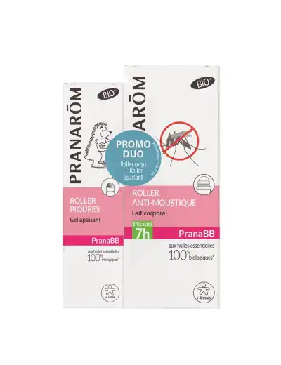 Pranabb Lait Corporel Anti-moustique Roller/30ml+roller Après Piqûres