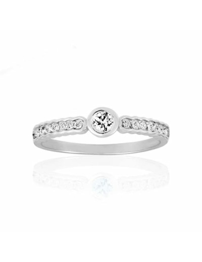 Bague CLEOR en Argent 925/1000 et Oxyde