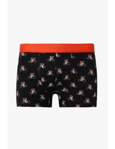 Boxer fantaisie en coton - Noir