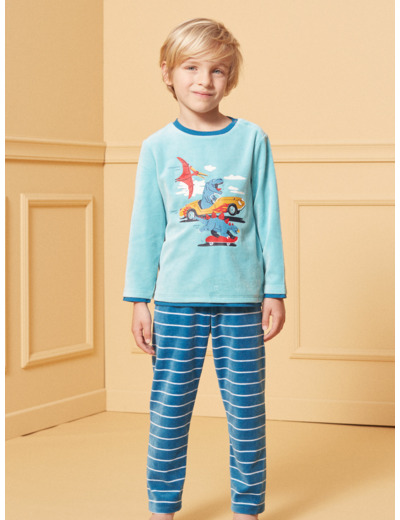 Pyjama Dino en velours