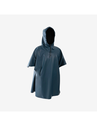 Poncho coupe-vent polaire de plongée sous-marine SCD bleu foncé