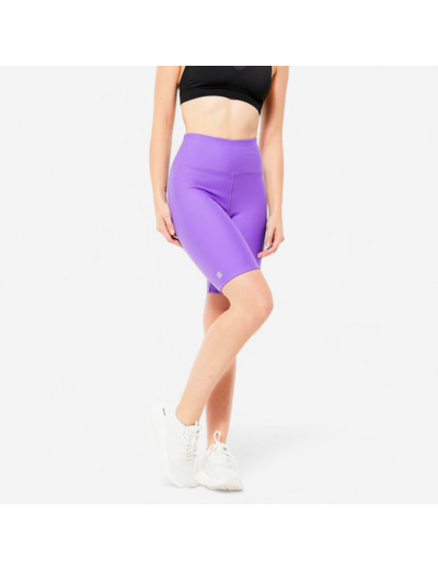 Cycliste taille haute Fitness Cardio Femme Violet