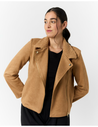 Perfecto courte uni CAMEL Femme