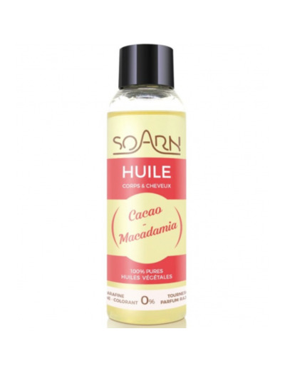 SOARN HUILE CACAO MACADAMIA 100ML PARAFINE S