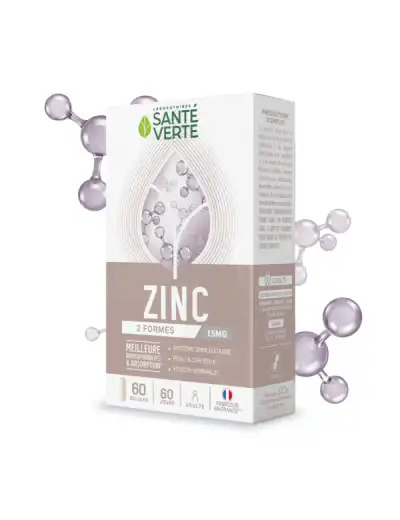 Santé Verte Zinc 15 Mg Gélules B/60