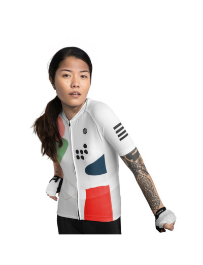 Maillot vélo manches courtes femme