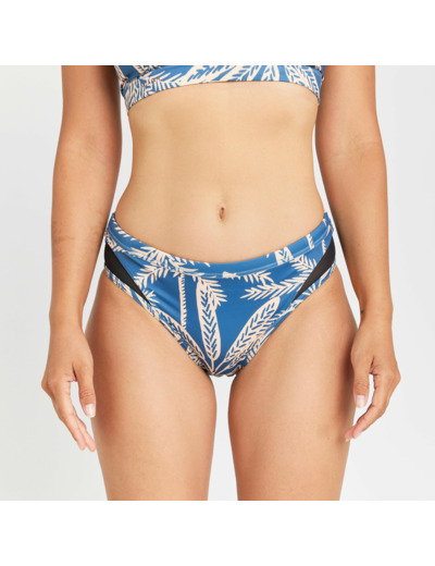 Bas de maillot de bain culotte Femme - Savana palmer bleu