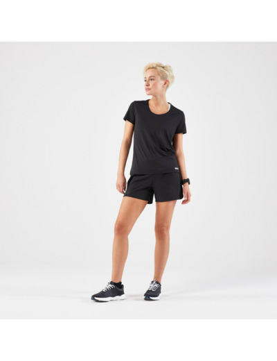 T-shirt de Running respirant Femme - KIPRUN Run 100 noir