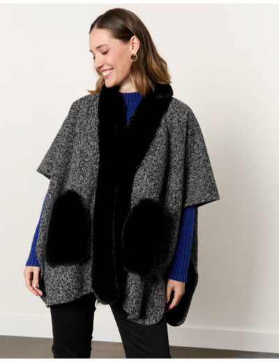 Cape unie GRIS Femme