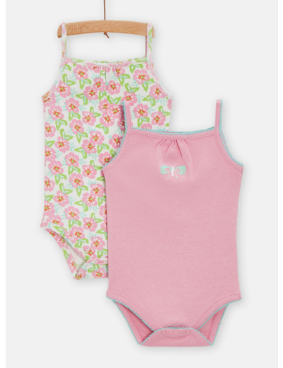 Lot de 2 body fantaisies pour bébé fille