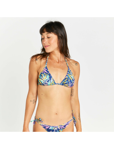 Haut de maillot de bain triangle femme - mae cuty bleu