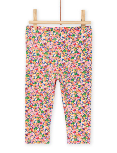 Legging bleu céleste à imprimé fleurs