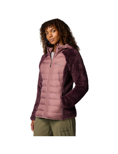 VESTE POLAIRE SHERPA HYBRIDE POWDER LITE II PRUNE