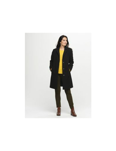 Manteau laine marron