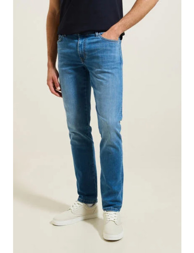 Jean slim urbanflex 3 longueurs - Bleu