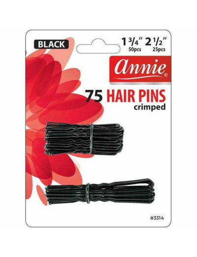 75 HAIR PINS CRIMP 3314 - ANNIE