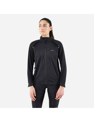 Veste chaude de running Femme - KIPRUN Run 900 Warm Regul Noir