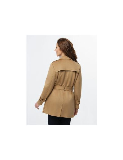 Trench suédine beige