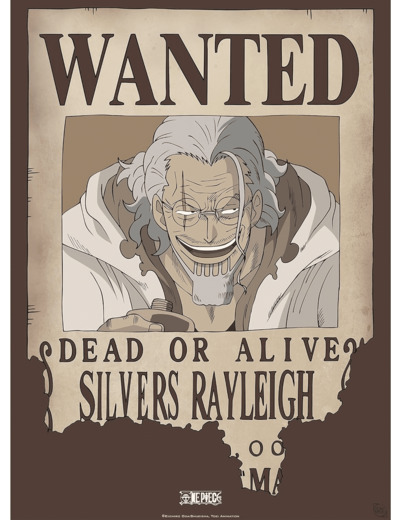 ABYSTYLE GBEye - ONE PIECE Poster Wanted Rayleigh (52x38cm)