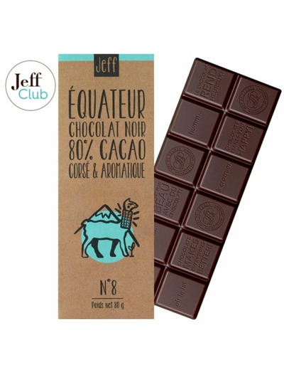 Tablette N°8 Chocolat noir 80% Équateur