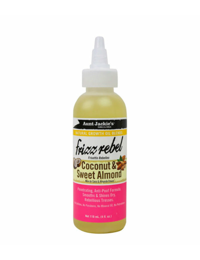 frizz rebel coconut and sweet almond oil 118ML - Aunt jackie’s