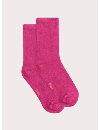 Chaussettes roses paillettés pour fille