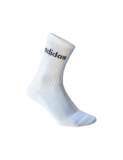 CHAUSSETTES DE SPORT HAUTES ADIDAS BLANC LOT DE 3