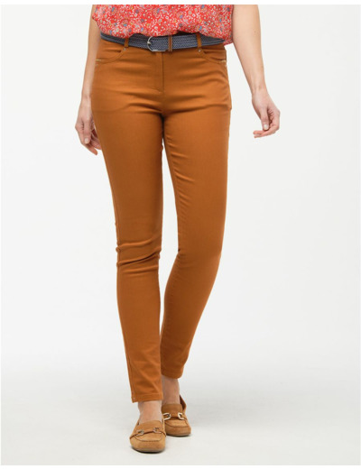 Pantalon coton orangé