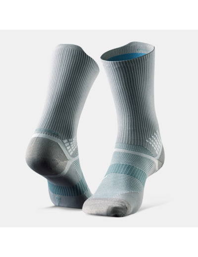 Chaussettes randonnée - Hike 520 Double High Grise x2 paires