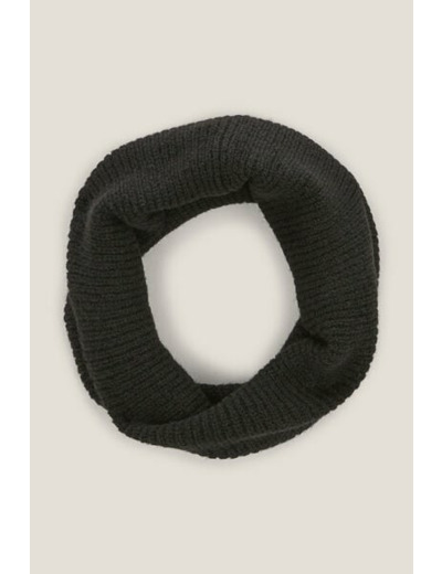 Snood uni en maille - Noir