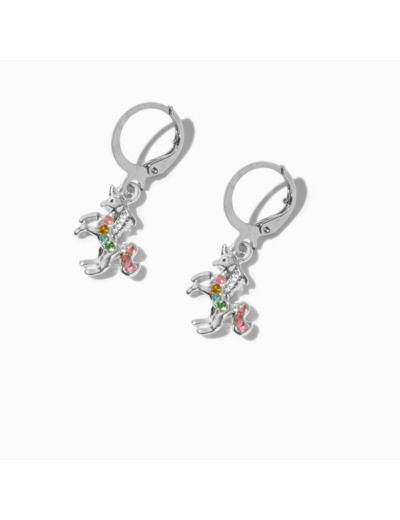 Boucles d’oreilles huggies licorne