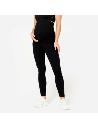 Legging yoga de maternité femme, noir