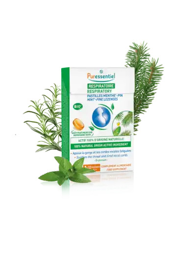 Puressentiel Respiratoire Pastilles Gorge Menthe Pin B/20