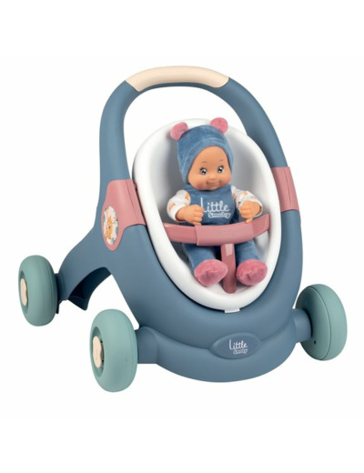 Baby Walker 3 en 1 et poupon Little Smoby