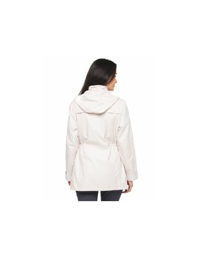 Parka longue beige